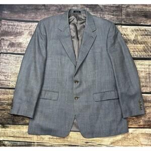 Lauren Ralph Lauren Blazer Jacket Mens 42R Silk Wool Blue